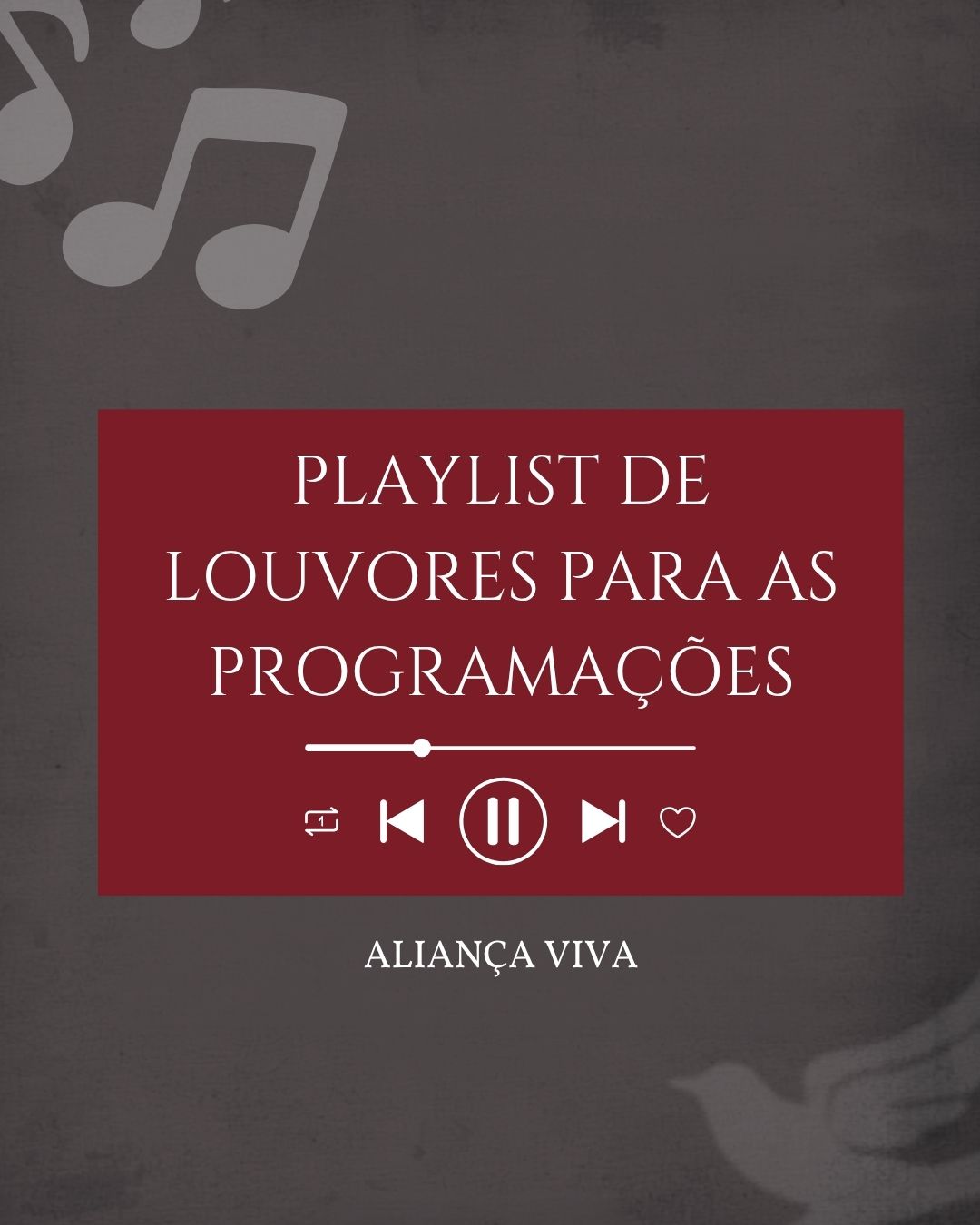 Playlist de louvores para as programações